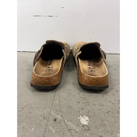 Birkenstock Betula Boston Clogs Unisex M7/W9 Taupe Suede Slip On Casual Shoes - Picture 3 of 8
